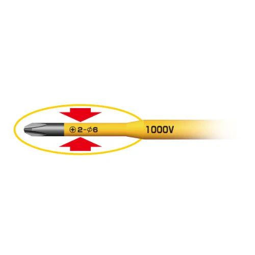 Annex (ANEX) Driver Insulation Specifications 1000V Compatible Thin Shaft Slim Tip +2x100 No.7920 - Image 3